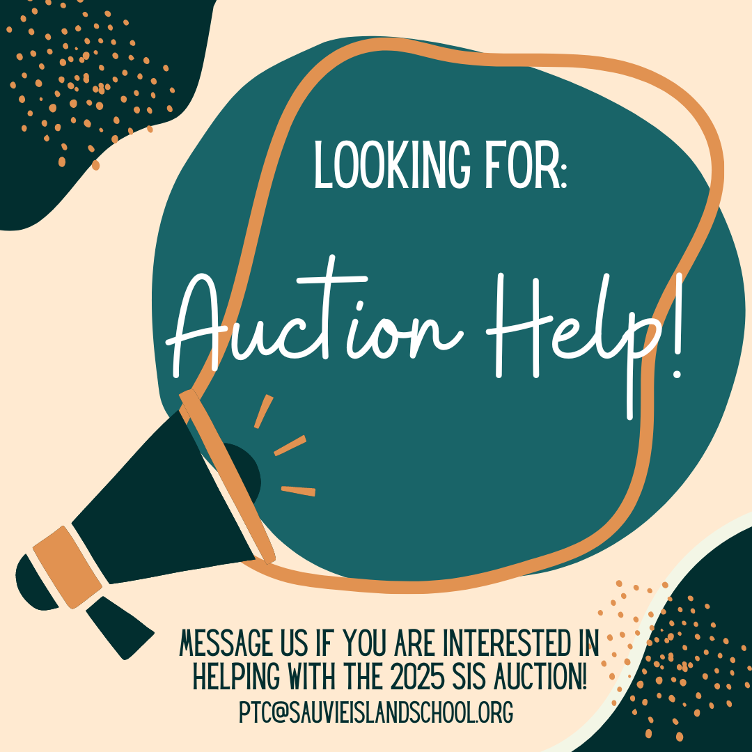 Looking for auction volunteers flyer