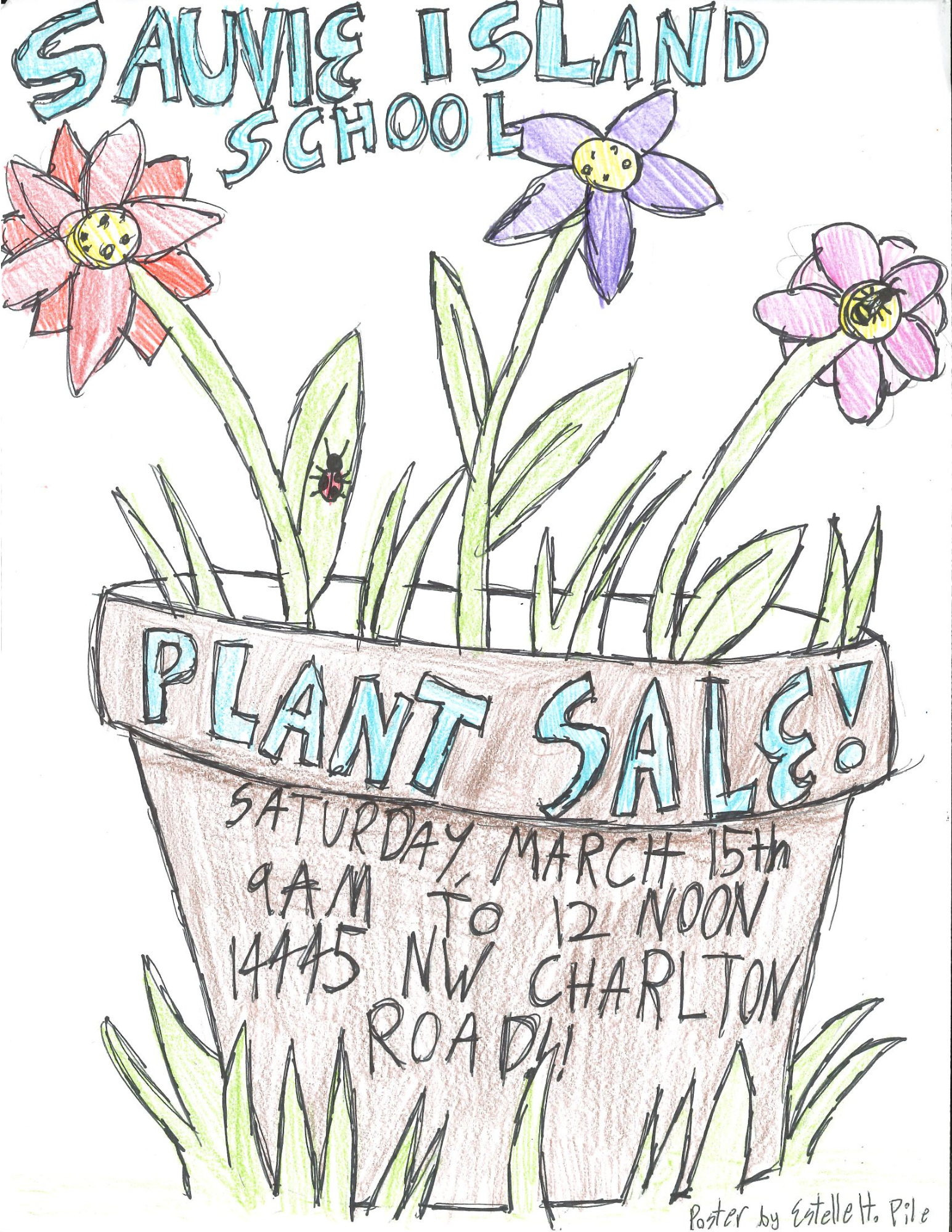 6th Grade plant sale flyer