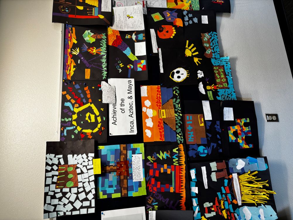 6th grade paper mosaic projects