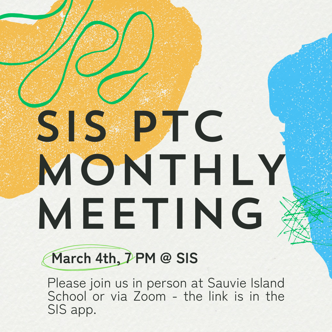 PTC monthly meeting flyer