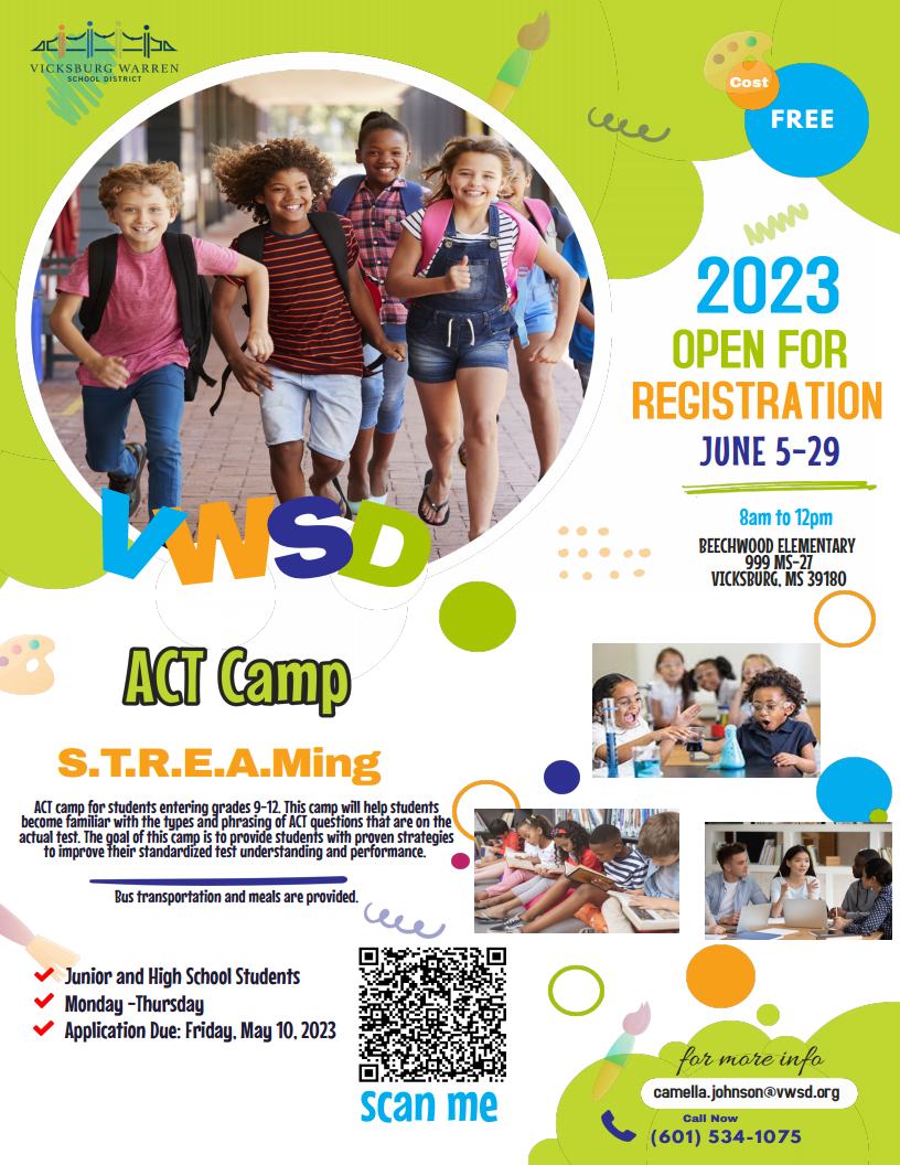 ACT Camp flyer