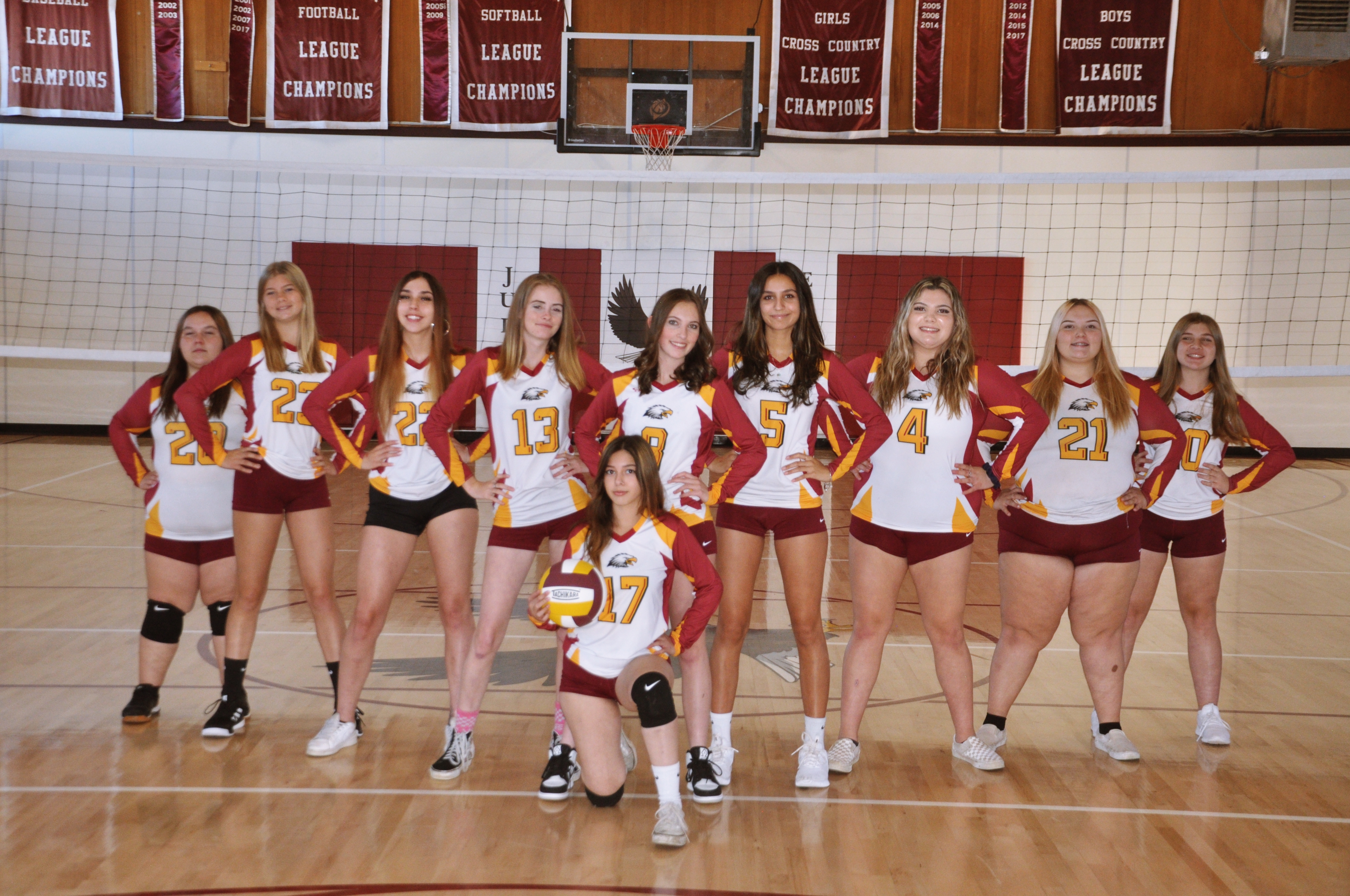 Group photo of the Volleyball team.