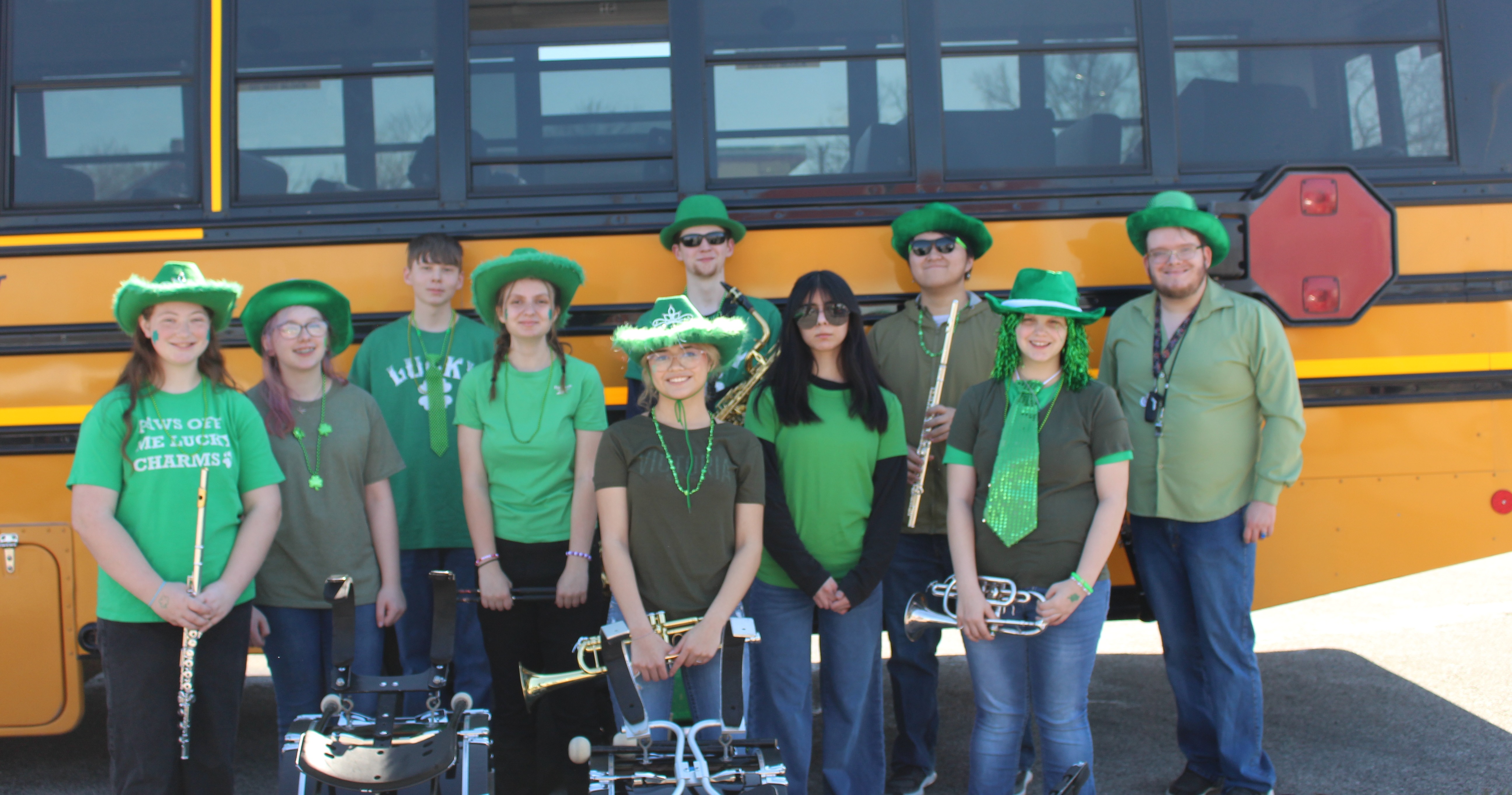 HS Band at St Pats Parade