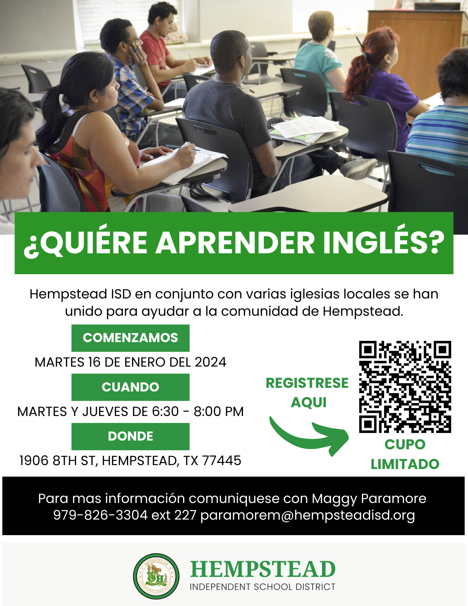 ESL adult education