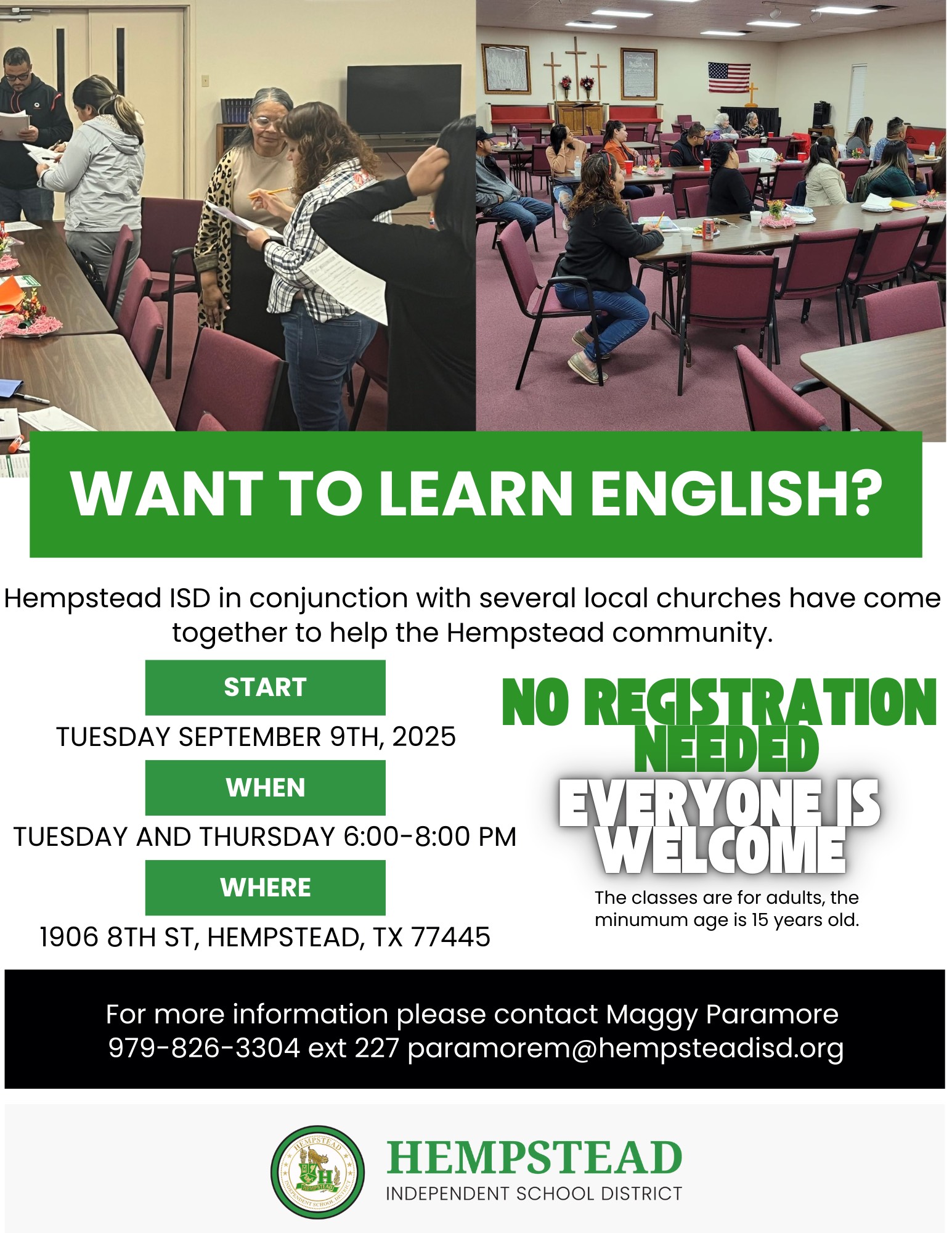 【英語】Organization Excutive Course 4 Adult Education ESL classes | Hempstead ISD