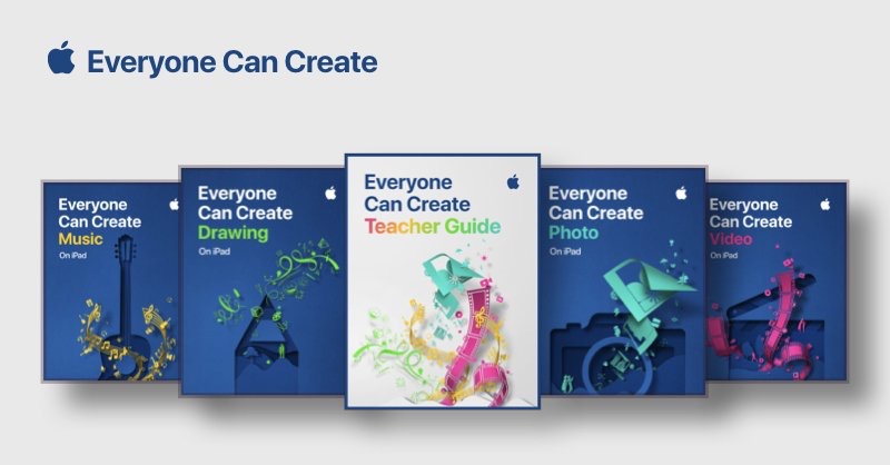 Everyone Can Create books by Apple EDU