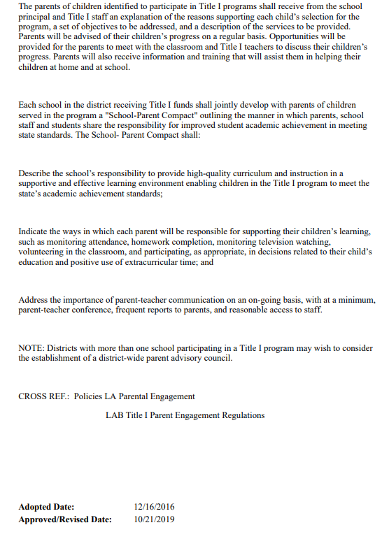parent engagement policy page 2