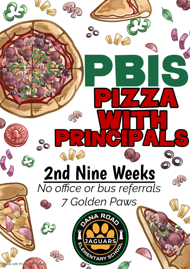 Pizza with Principals for 2nd nine weeks PBIS reward