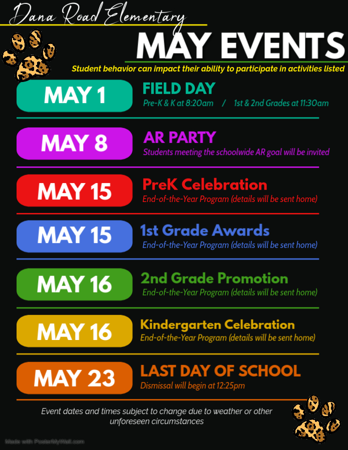 End of the year events
