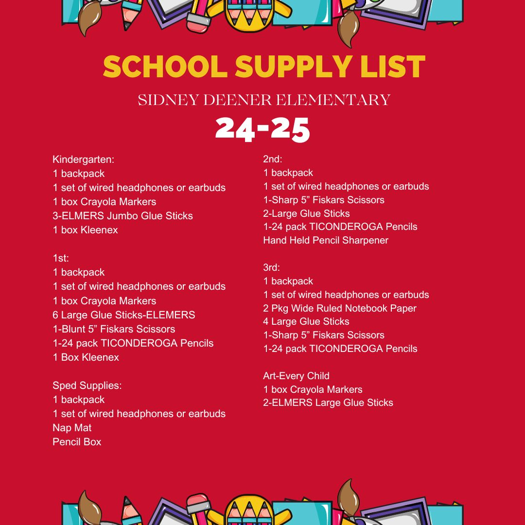 supply list