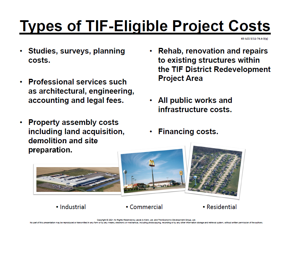 Types of TIF Eligible Projects