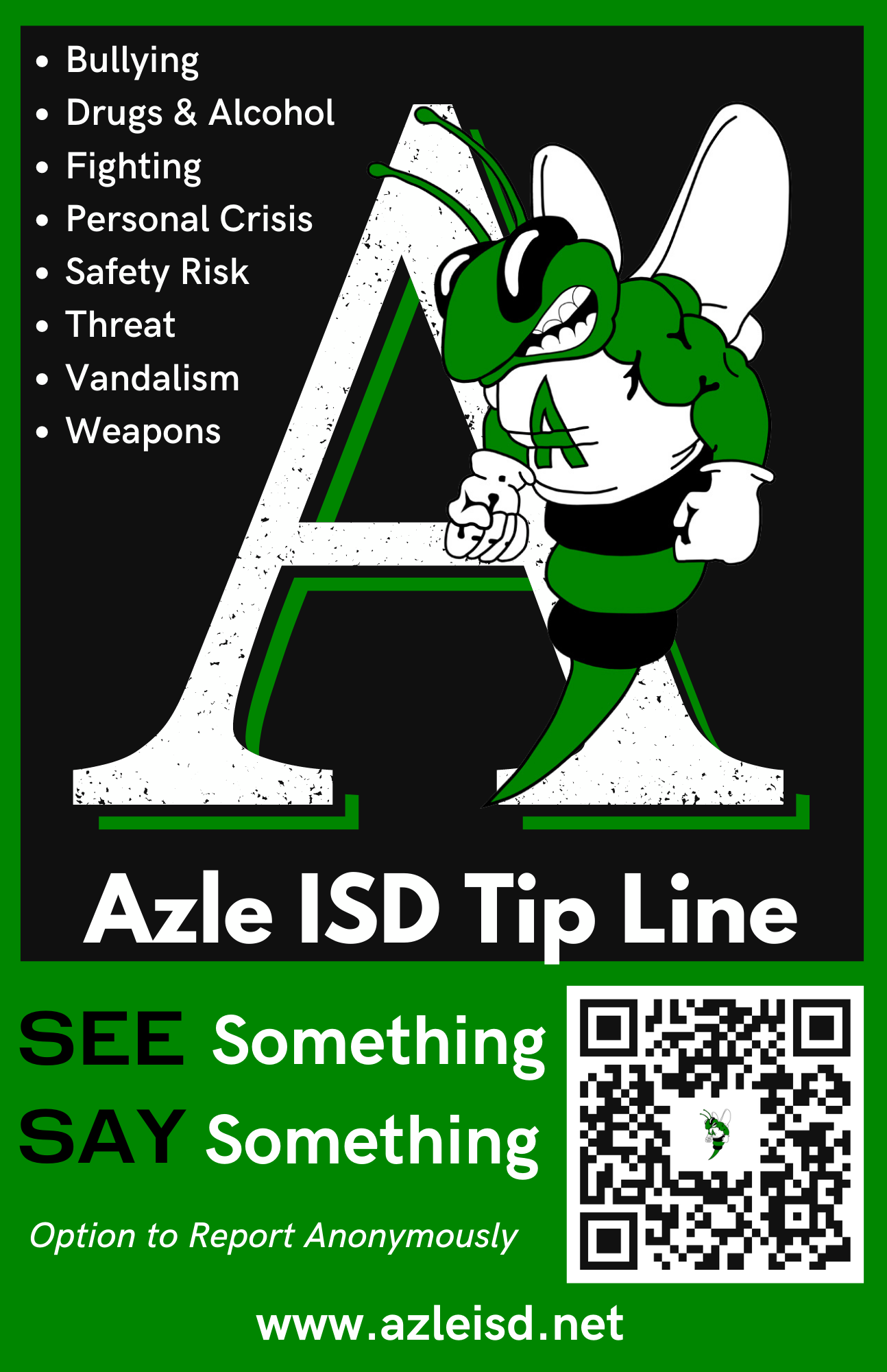 Azle ISD Tip Line Poster