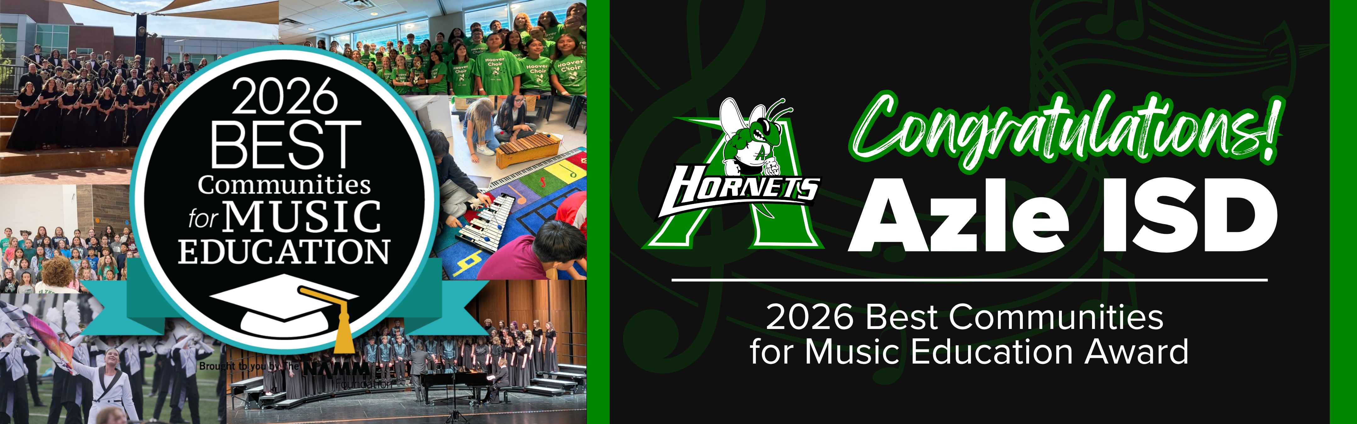 Best Communities for Music Education Award Winner, Azle ISD