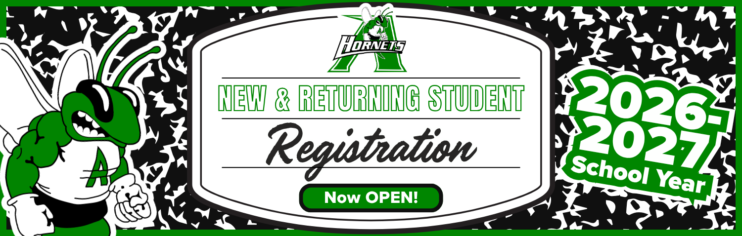 2026-27 New &amp; Returning Student Registration now open (decorative image)