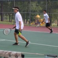 two tennis players on the court