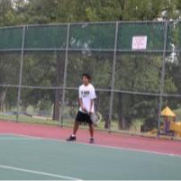 tennis player on the court