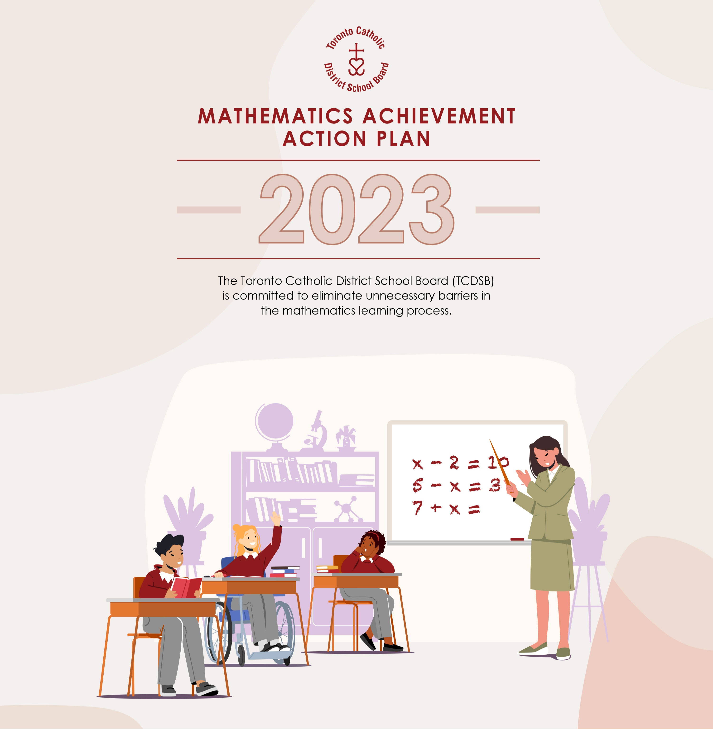 Cover page of the Math Achievement Action Plan document