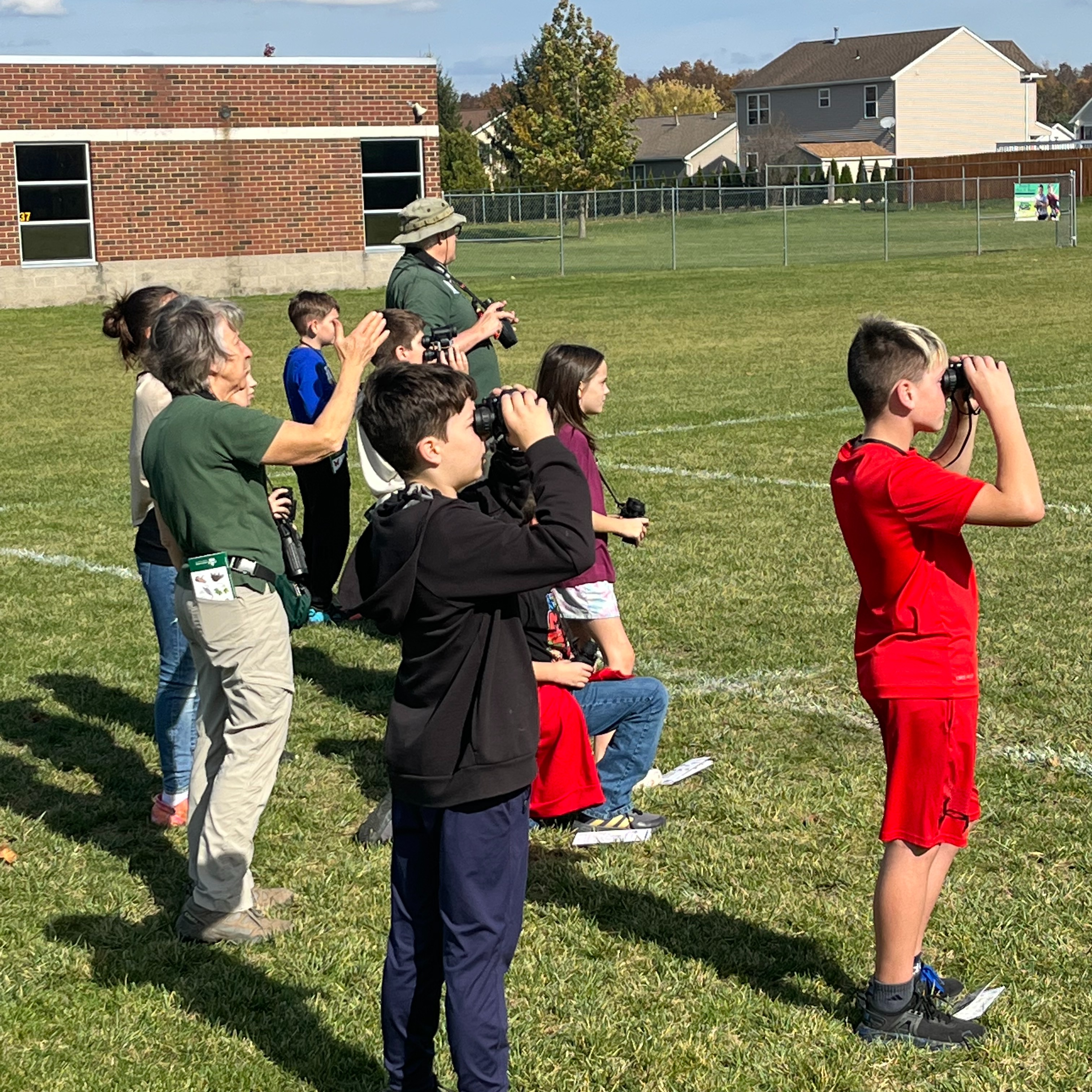 Middle School students participated in the Geauga Parks and their Nature Scopes - the first binocular-nature education program of its kind in the country! 