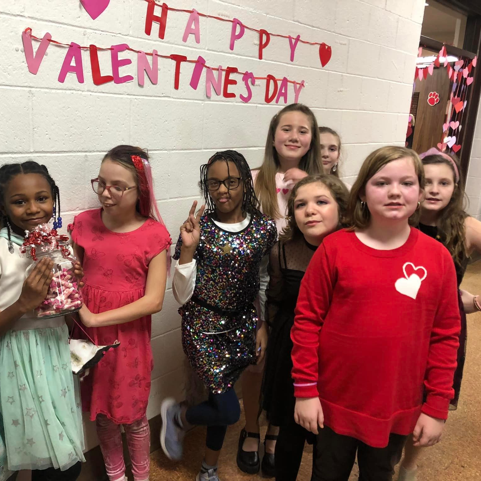 PTO hosted their annual Palentine's Day Party.