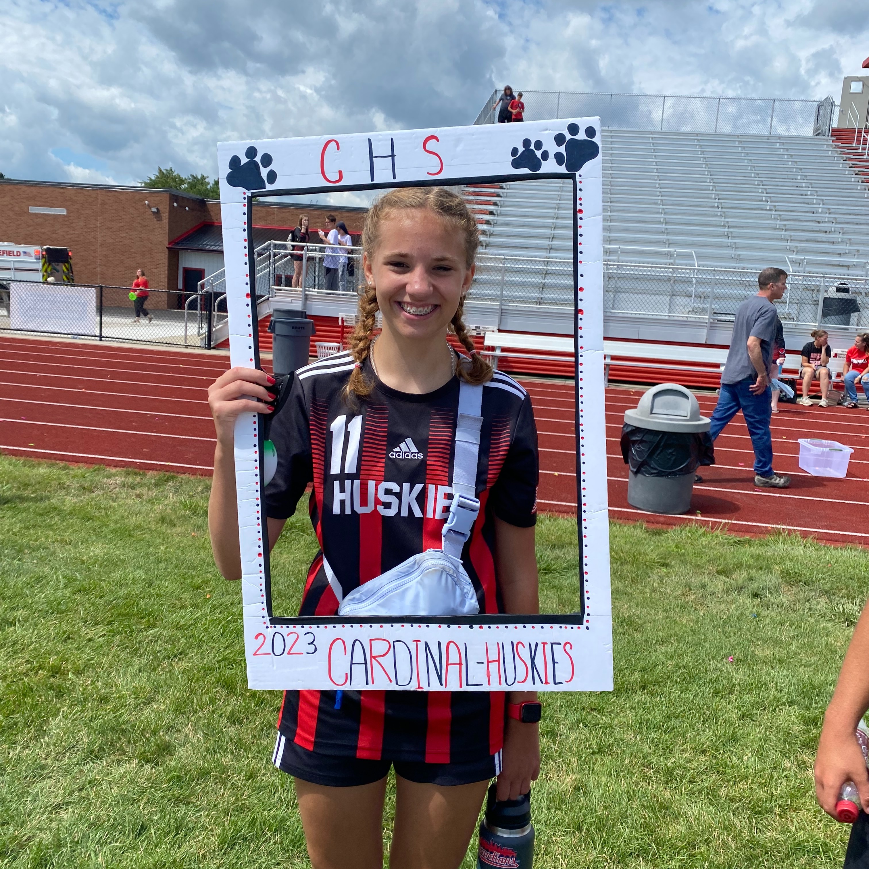 Ellie D. participates in the Back-to-School Bash. 