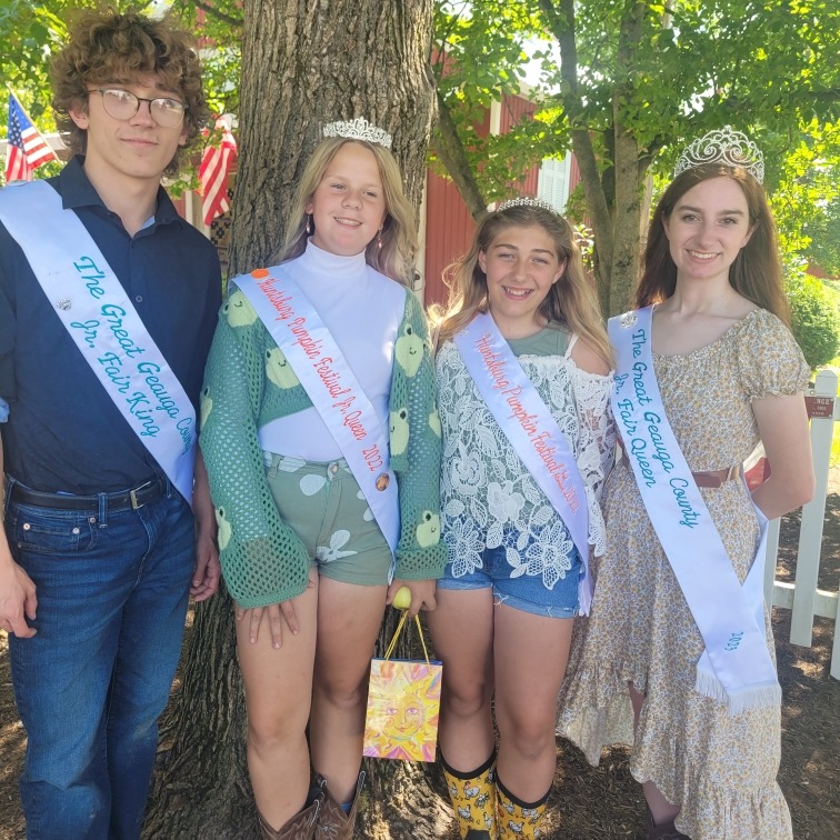 Raegan F. and Delilah T. represented queens at the Geauga County Fair. 