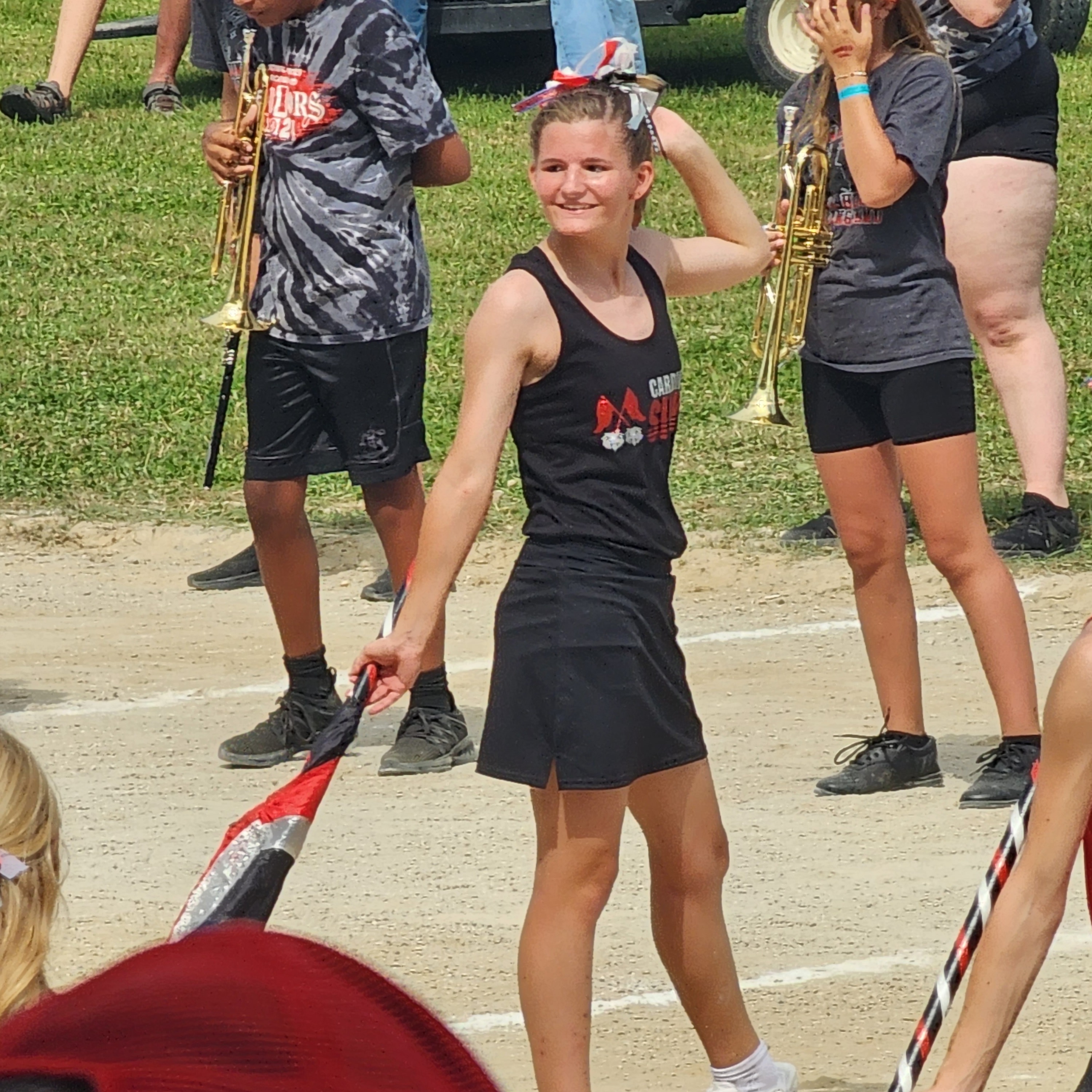 Riley H. participated in the Band-O-Rama at the Geauga County Fair. 