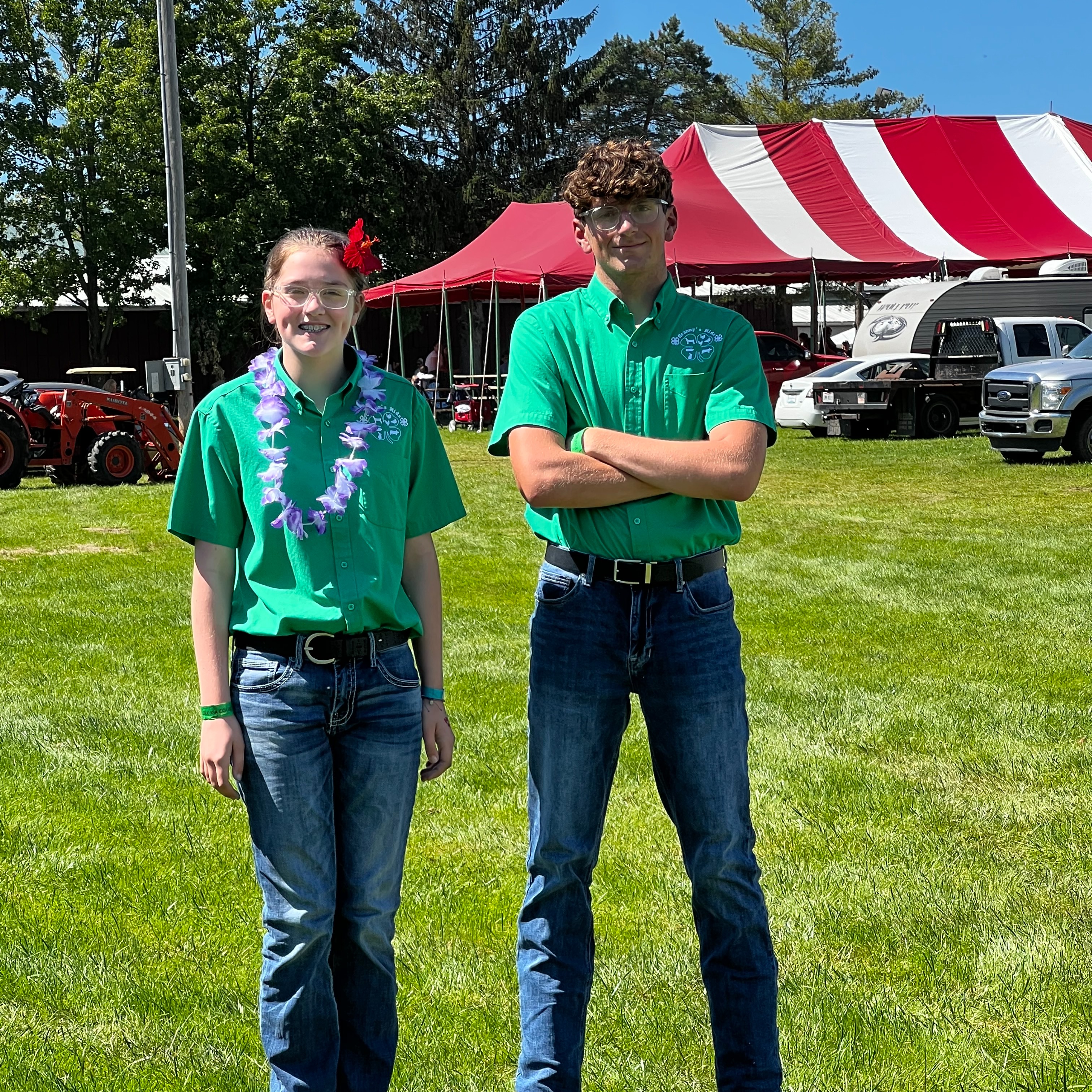 Meredith C. and Mat C. participated in the Geauga County Fair. 