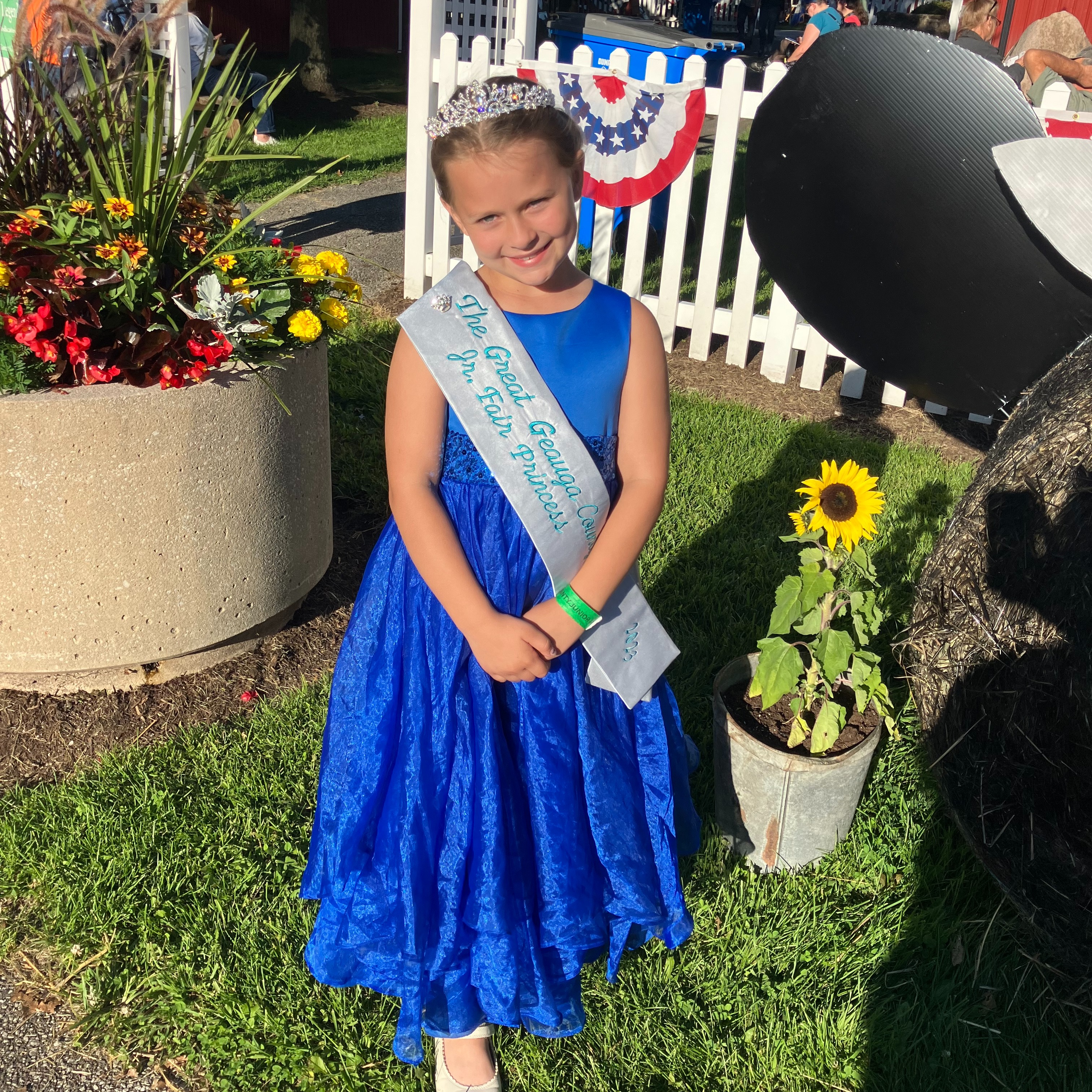 Miss Johnson is crowned Jr. Fair Princess.