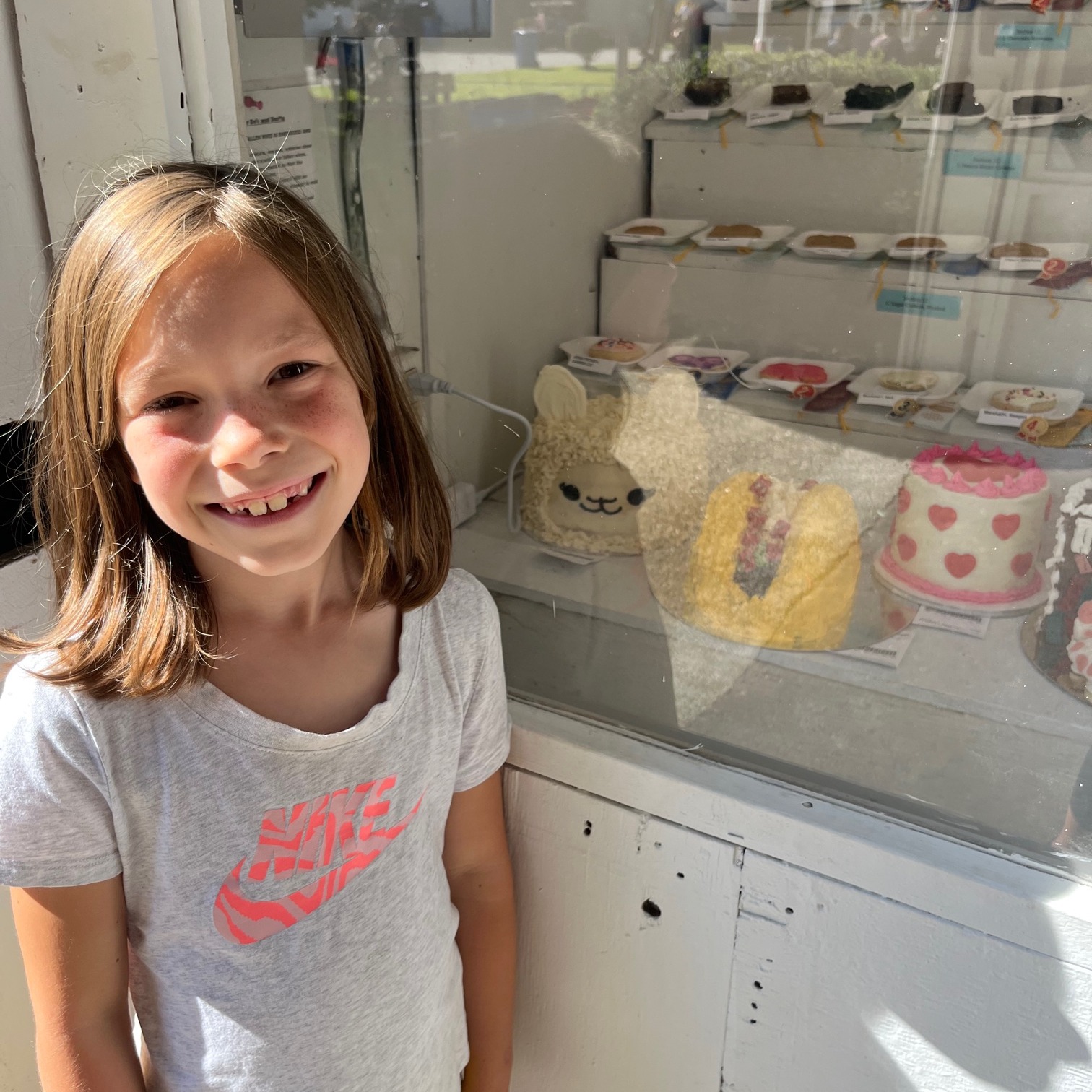 Alayna K. bakes cakes at the Geauga County Fair. 