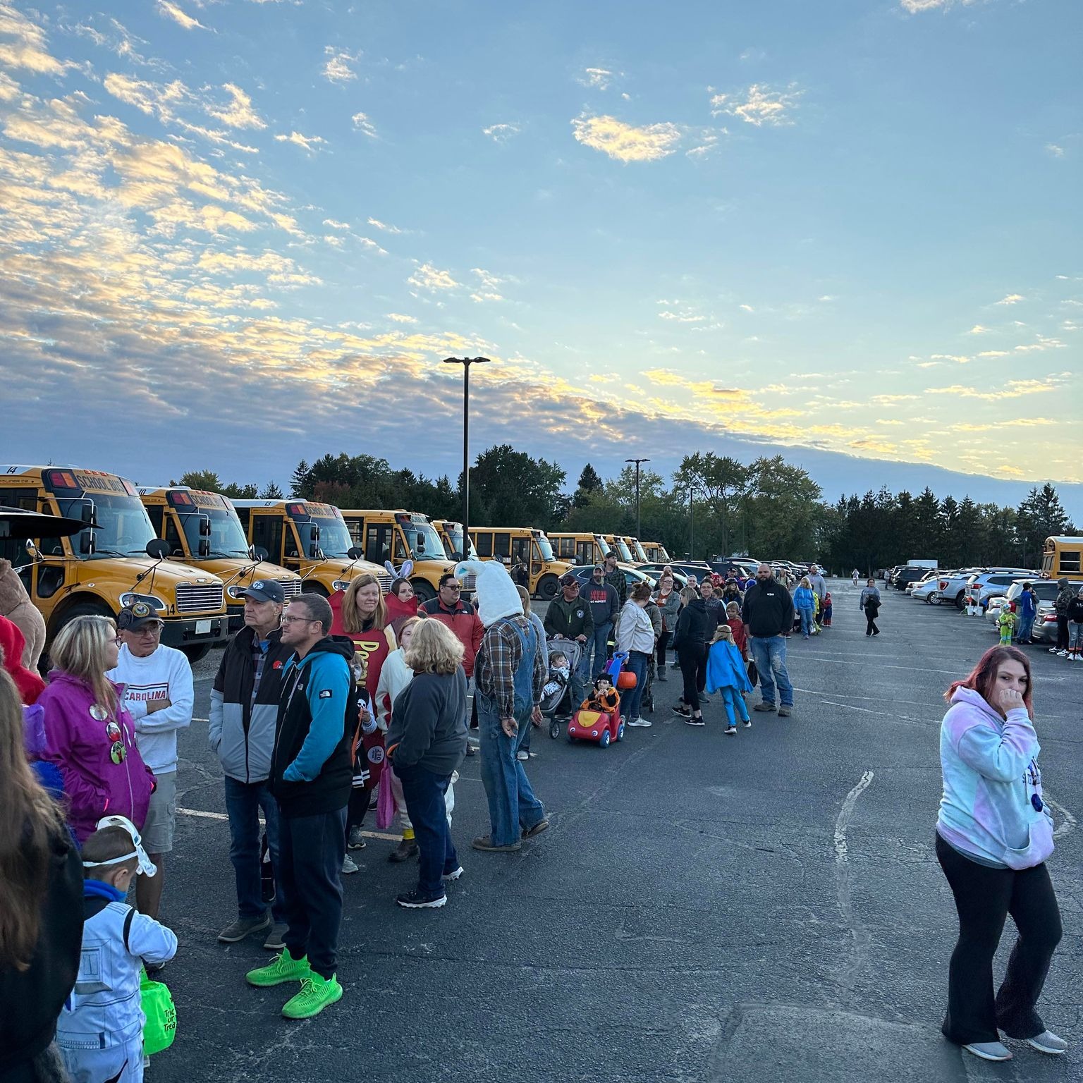 Friends and families of Cardinal Schools participated in the Trunk or Treat event at the High School in October 2023. 