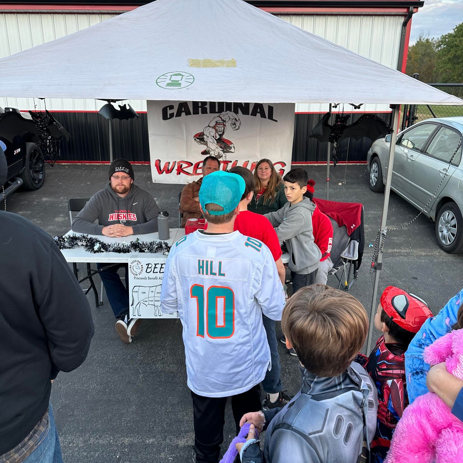 Friends and families of Cardinal Schools participated in the Trunk or Treat event at the High School in October 2023. 