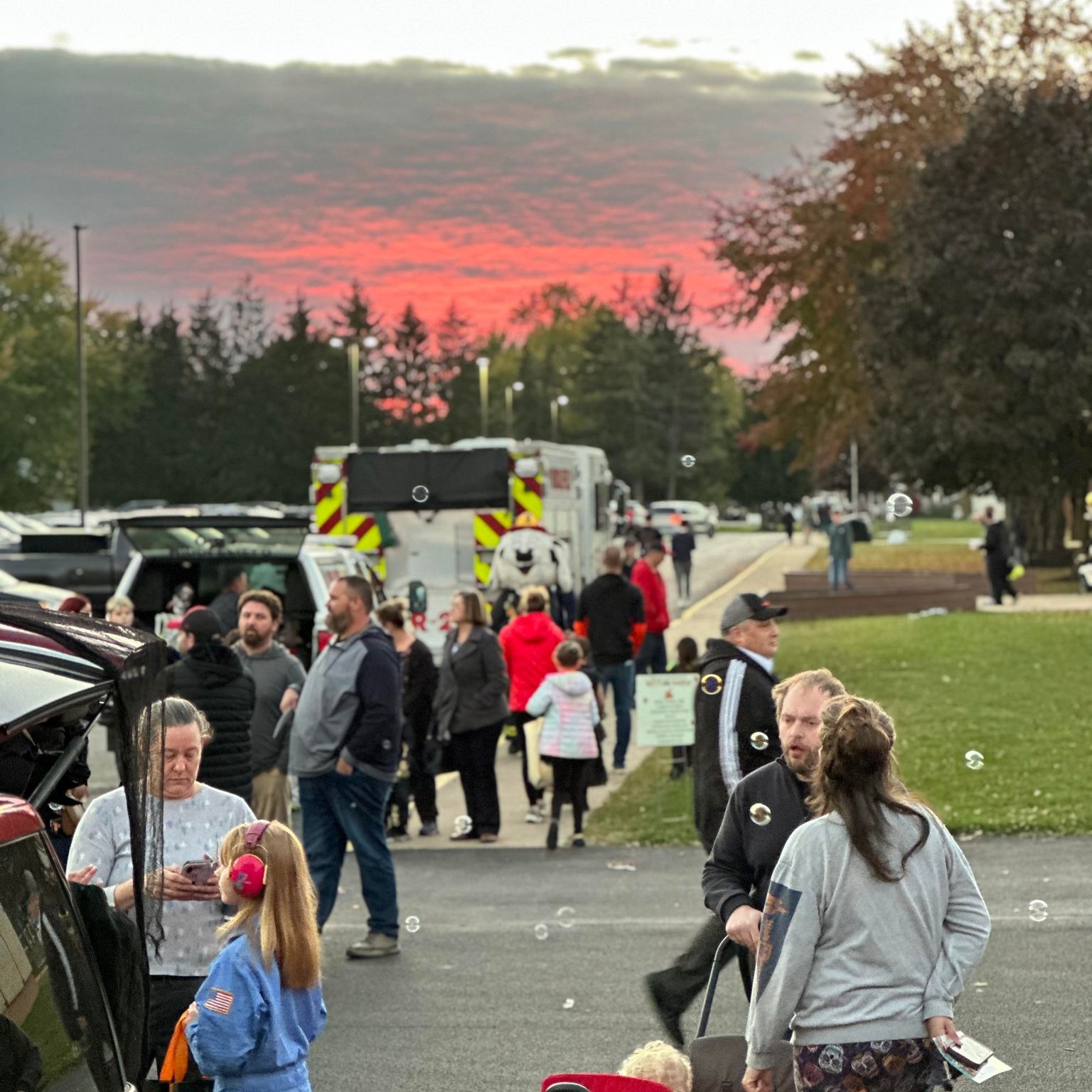 Friends and families of Cardinal Schools participated in the Trunk or Treat event at the High School in October 2023. 