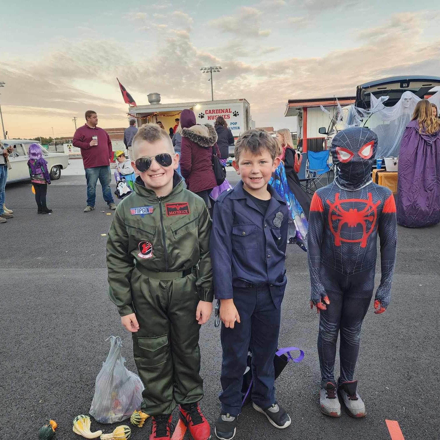 Friends and families of Cardinal Schools participated in the Trunk or Treat event at the High School in October 2023. 