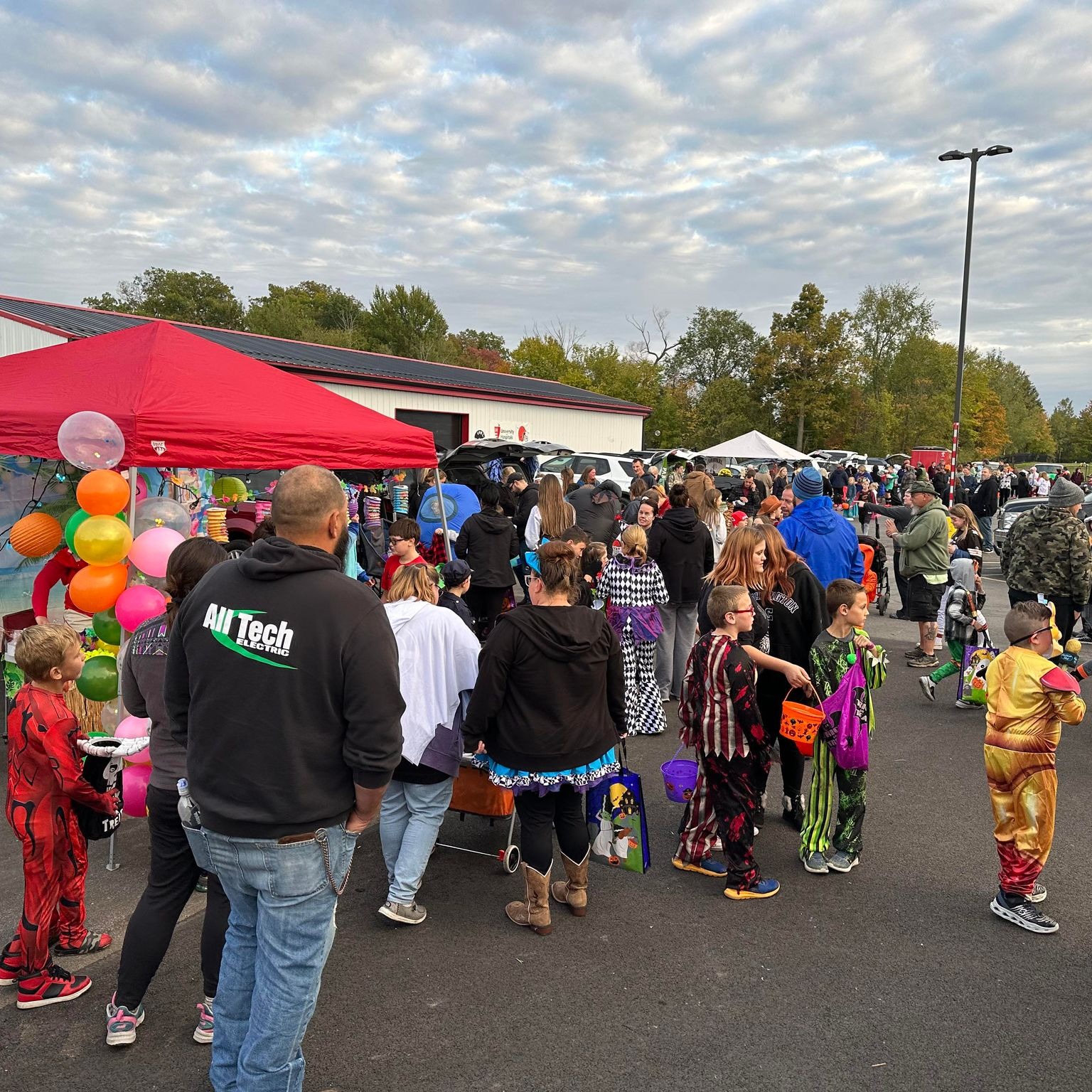 Friends and families of Cardinal Schools participated in the Trunk or Treat event at the High School in October 2023. 