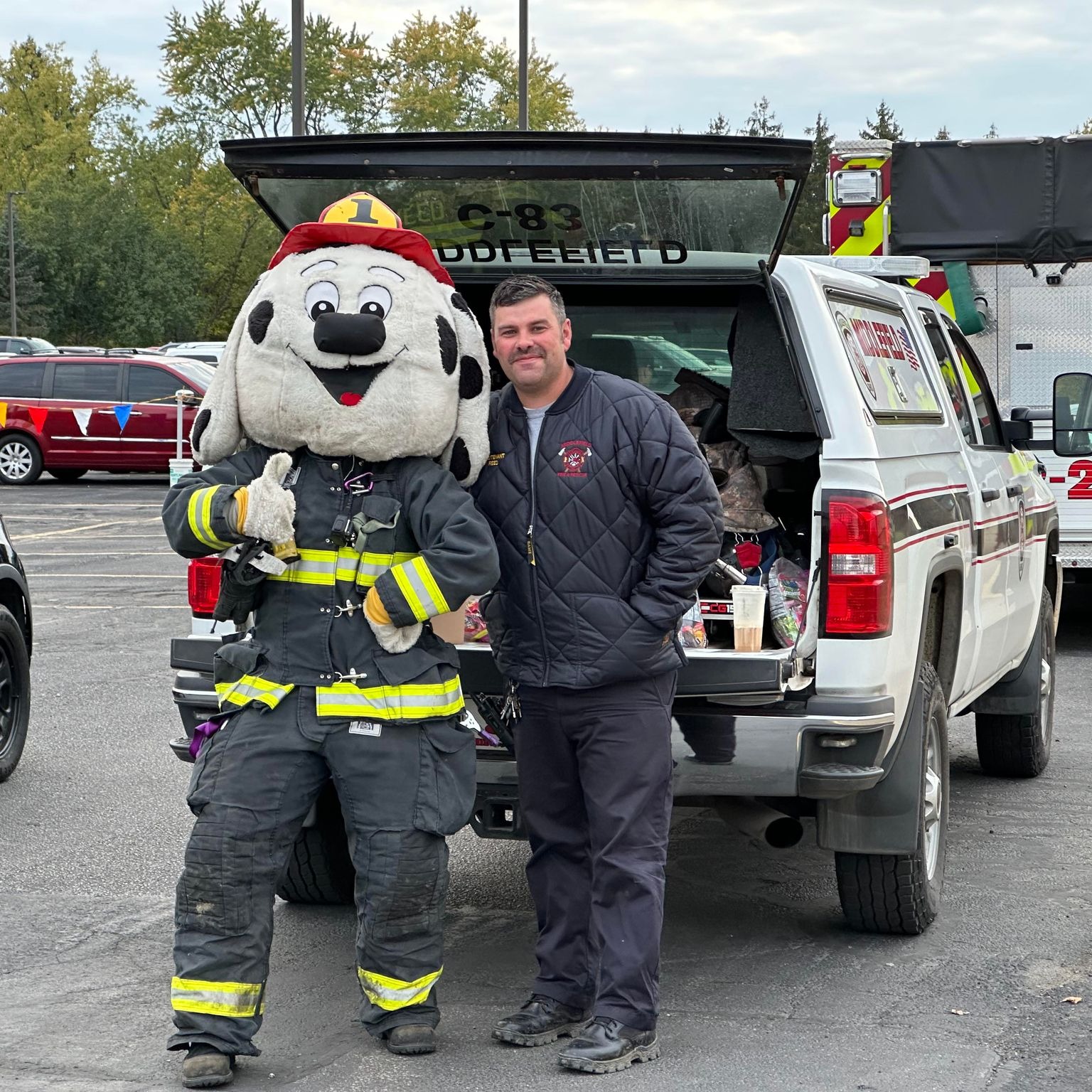 Friends and families of Cardinal Schools participated in the Trunk or Treat event at the High School in October 2023. 