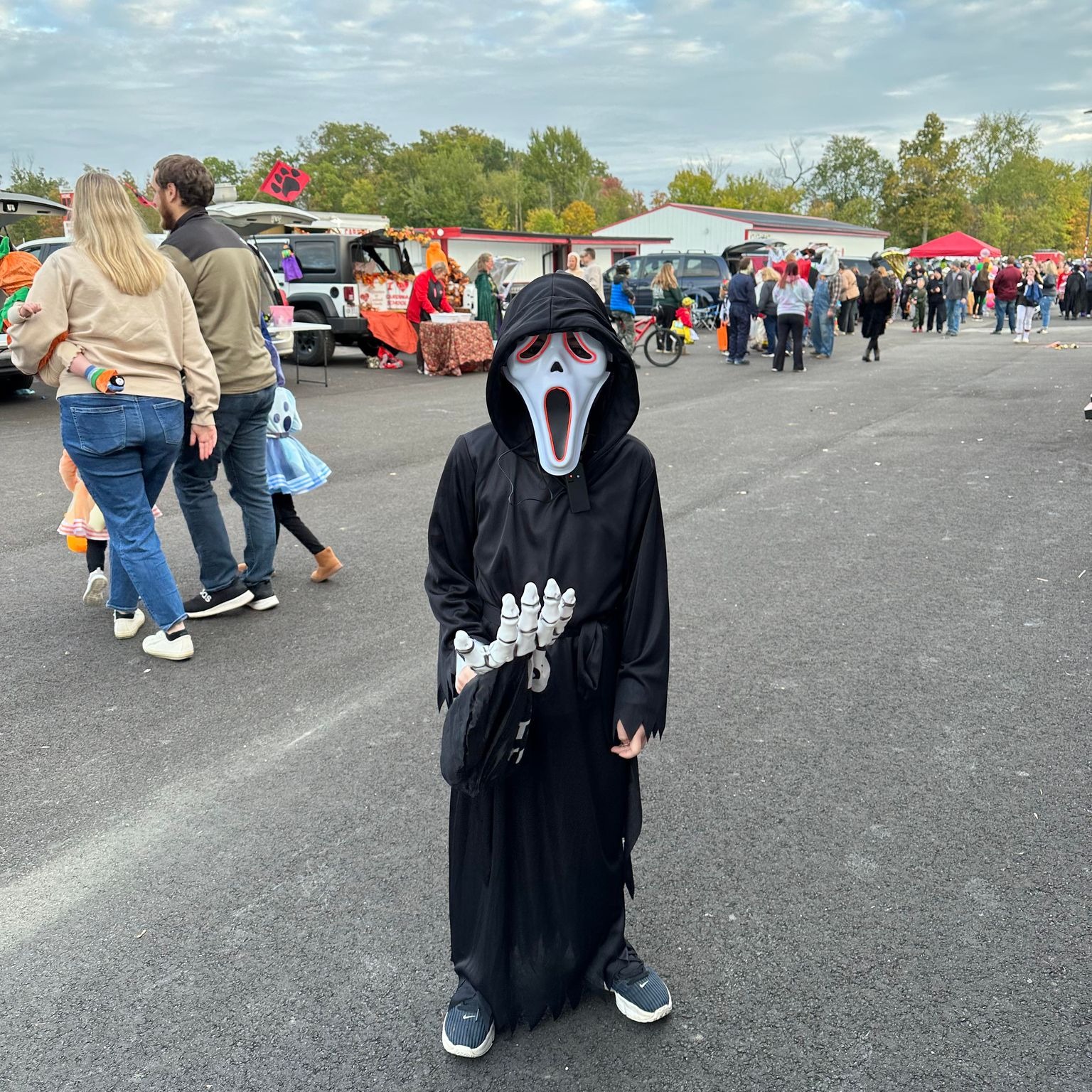 Friends and families of Cardinal Schools participated in the Trunk or Treat event at the High School in October 2023. 