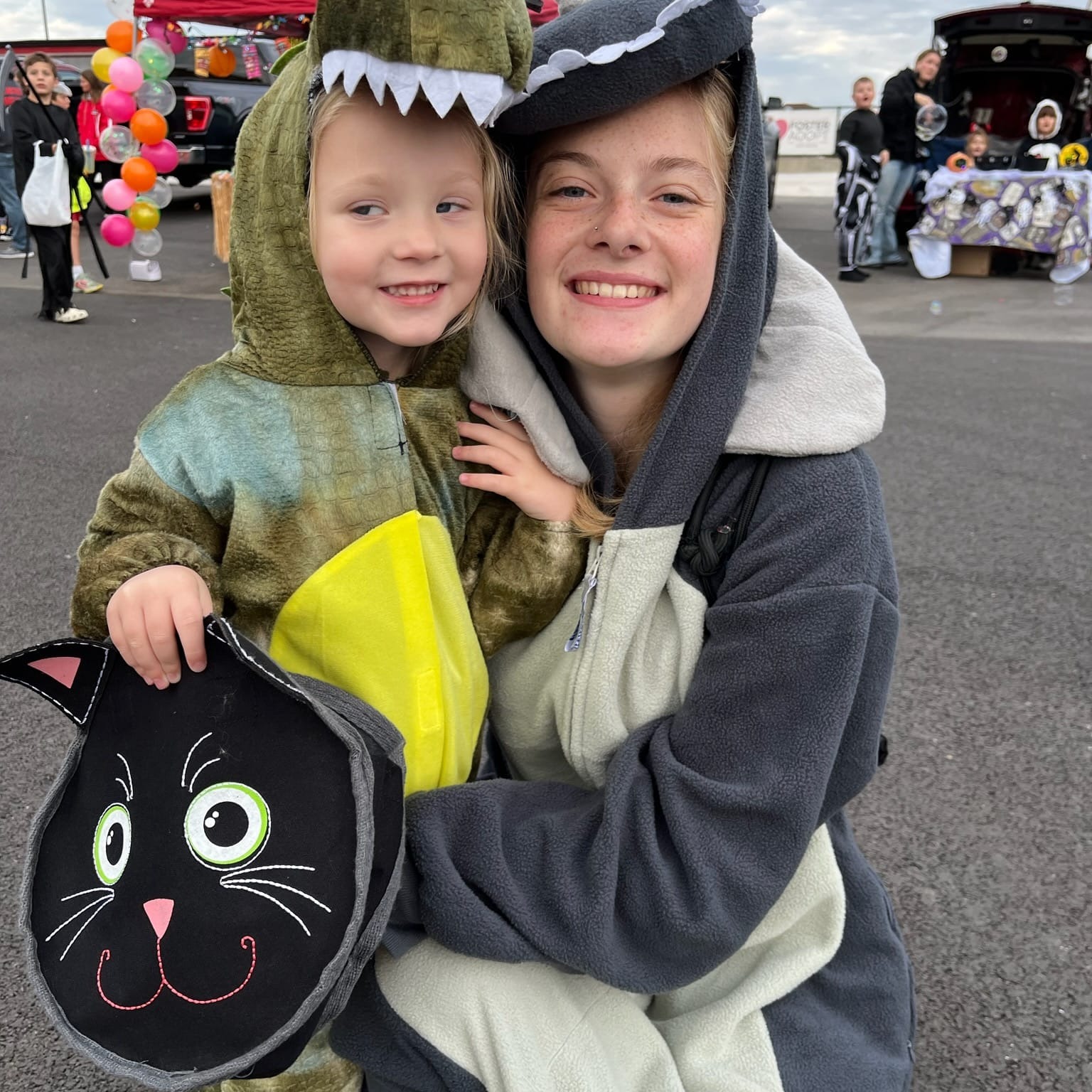 Friends and families of Cardinal Schools participated in the Trunk or Treat event at the High School in October 2023. 