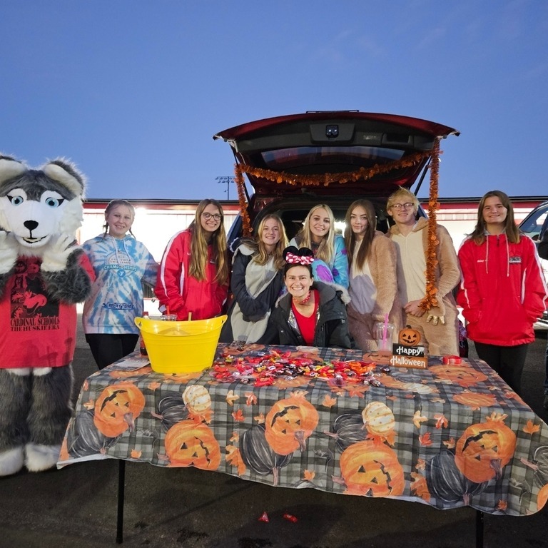 Friends and families of Cardinal Schools participated in the Trunk or Treat event at the High School in October 2023. 