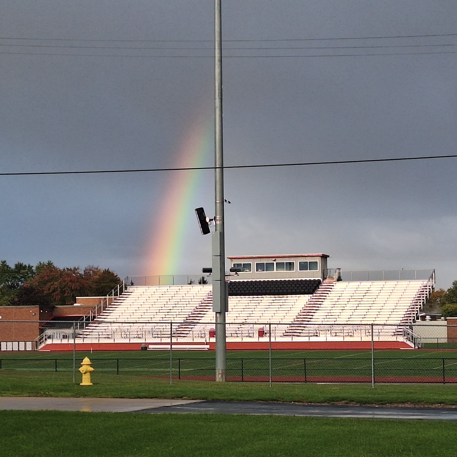 Rainbow at the Sports Complex. 