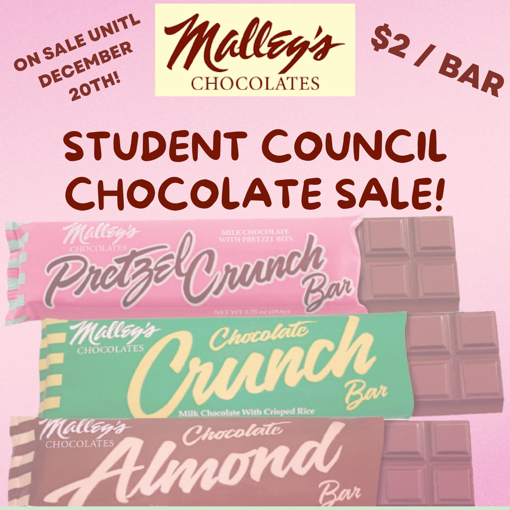 Student Council Malley's Chocolate Fundraiser 