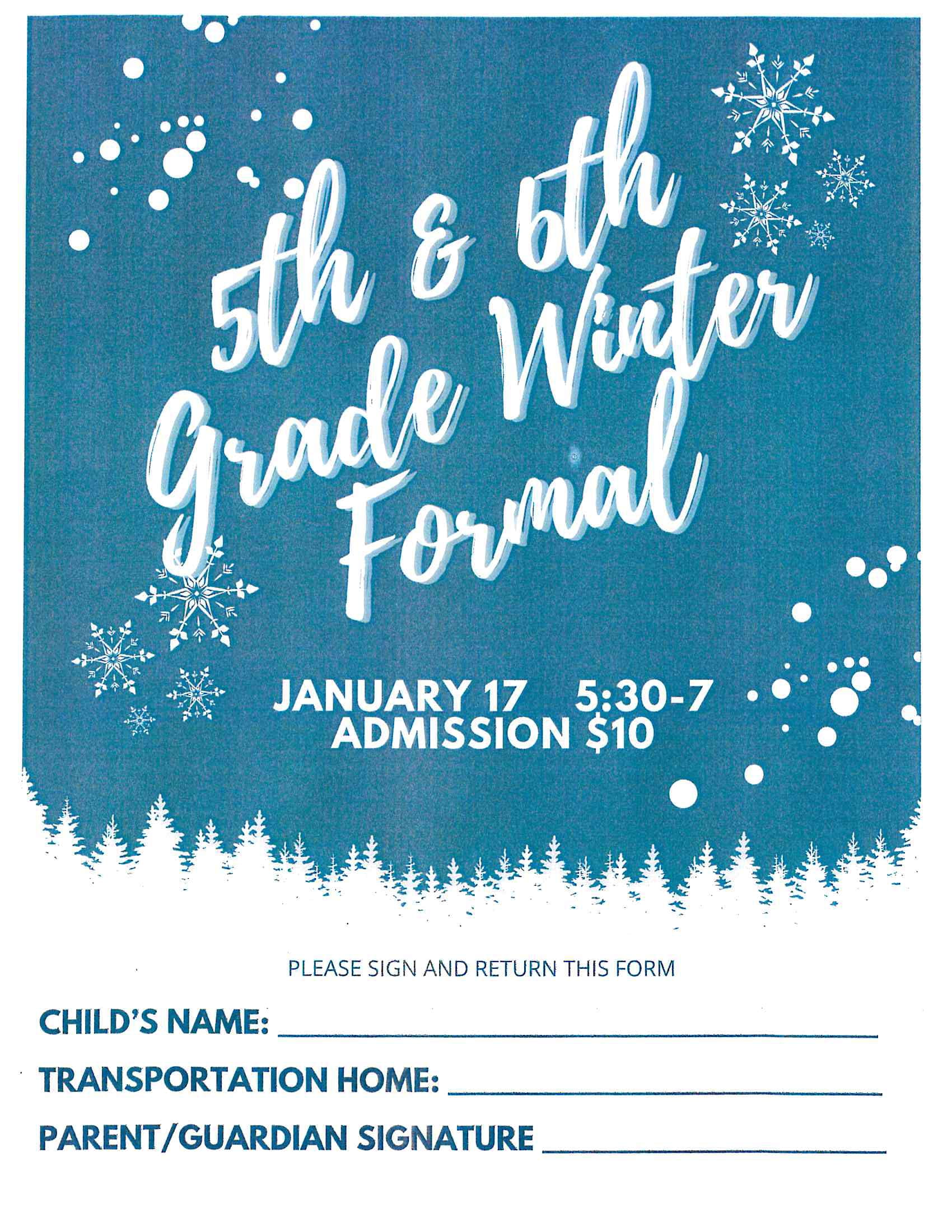 5th & 6th Grade Winter Form - 01/17