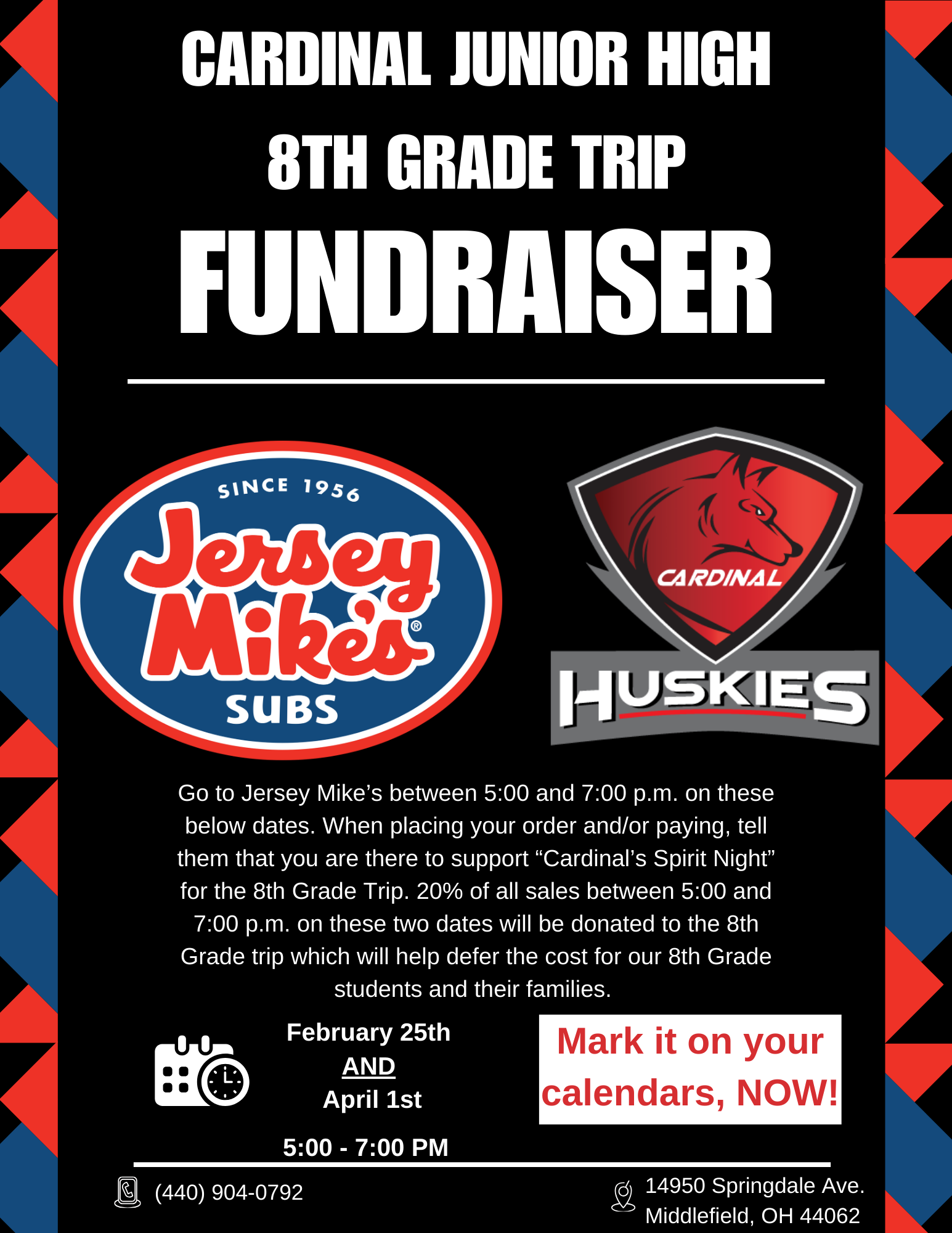 8th Grade Trip Fundraiser