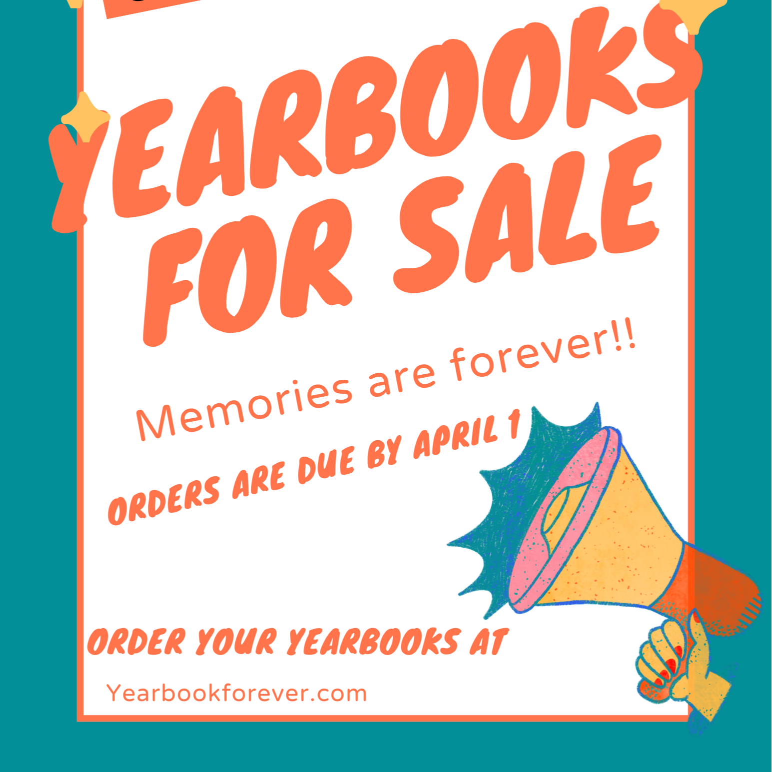 Yearbooks Sale on April 1st