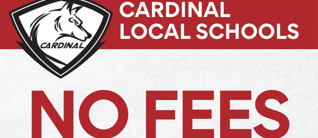 Reminder that there will be no fees for the 2026-2027 school year.