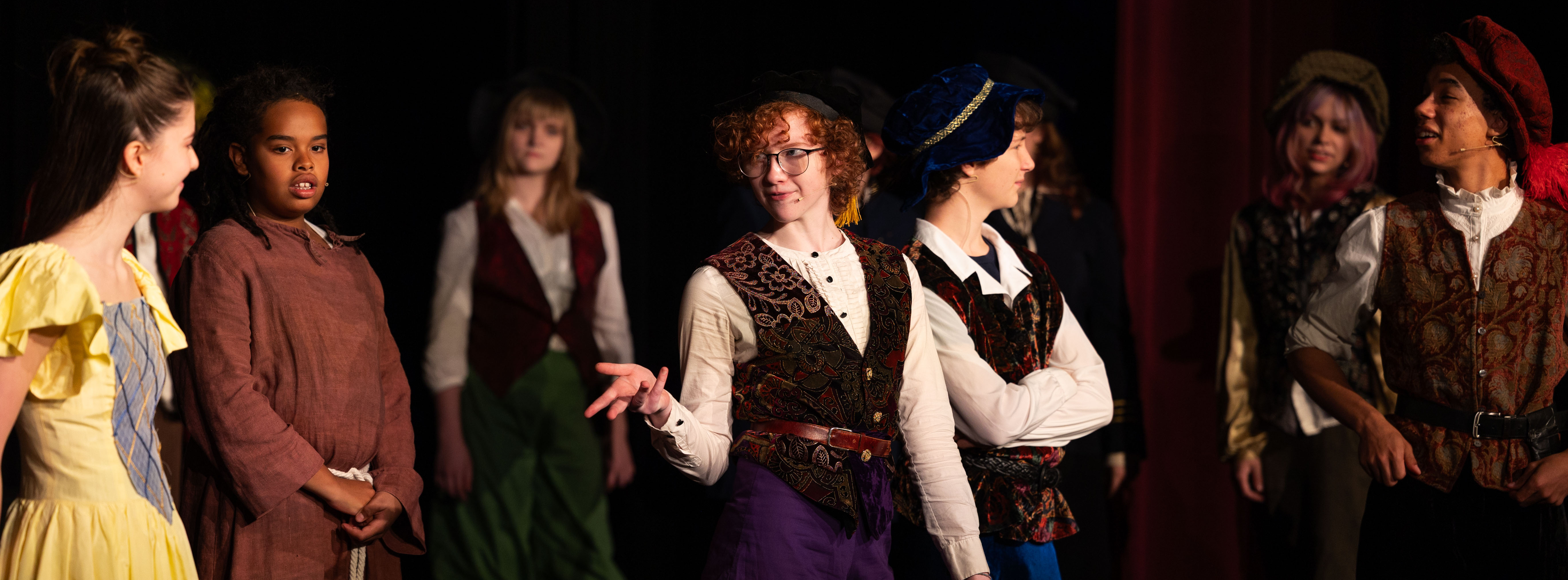 LACS students performing Much Ado About Nothing