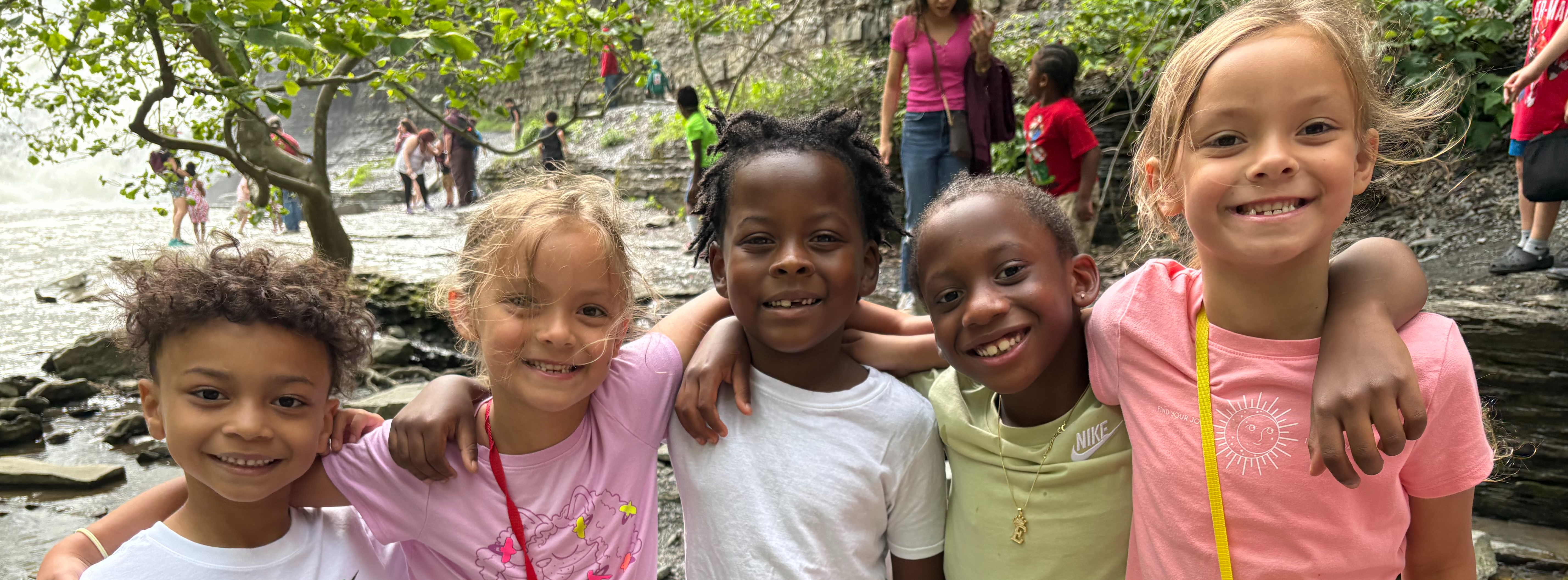 BJM students pose during a field trip