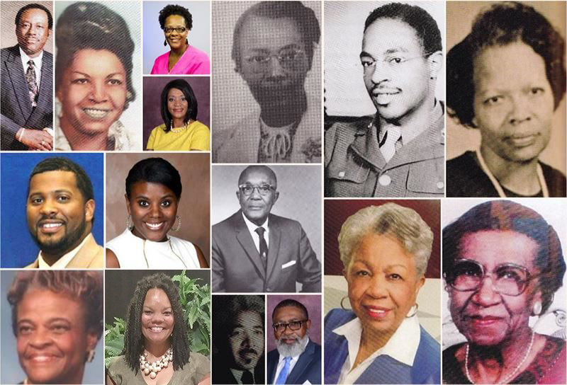 Black History Month influential people collage