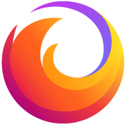 Firefox logo and link