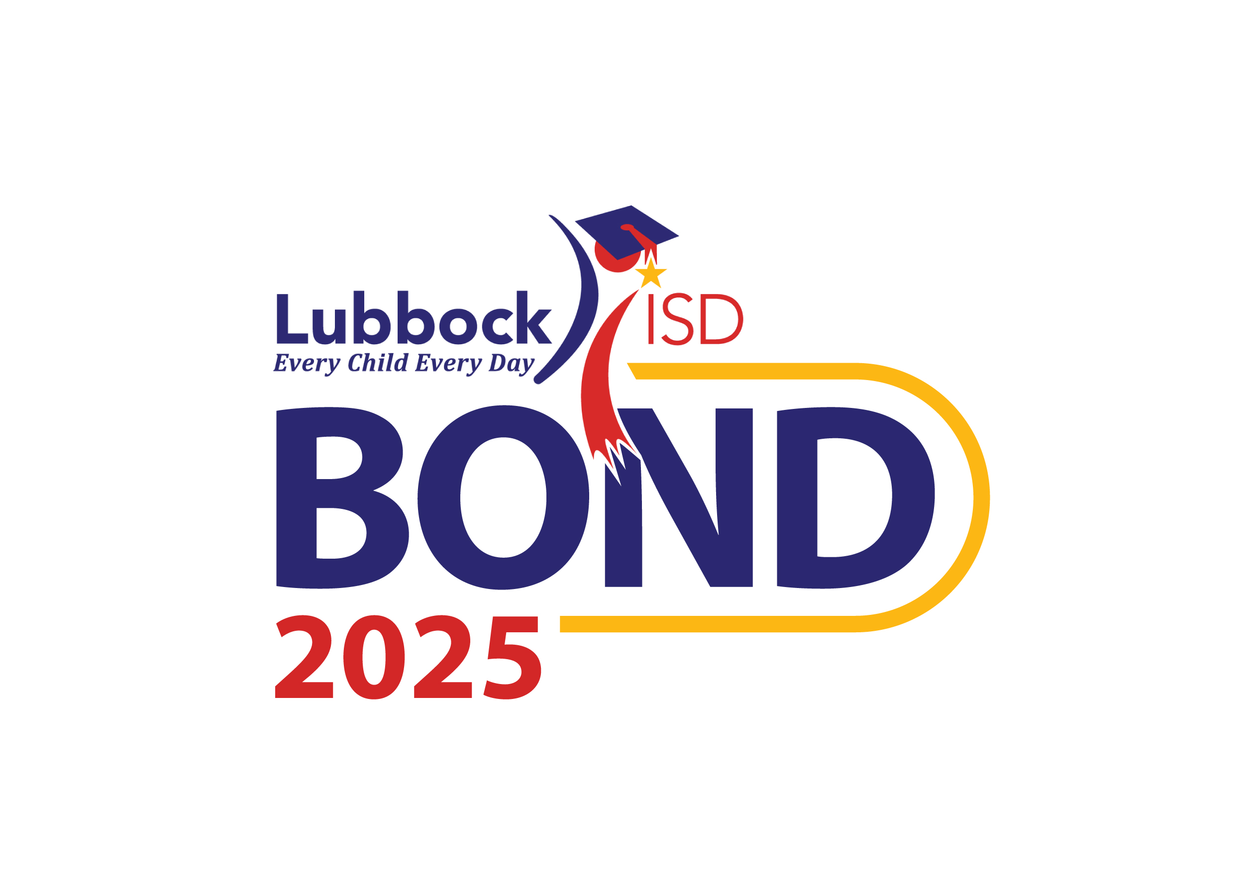 Lubbock ISD Bond 2025 blue yellow lines