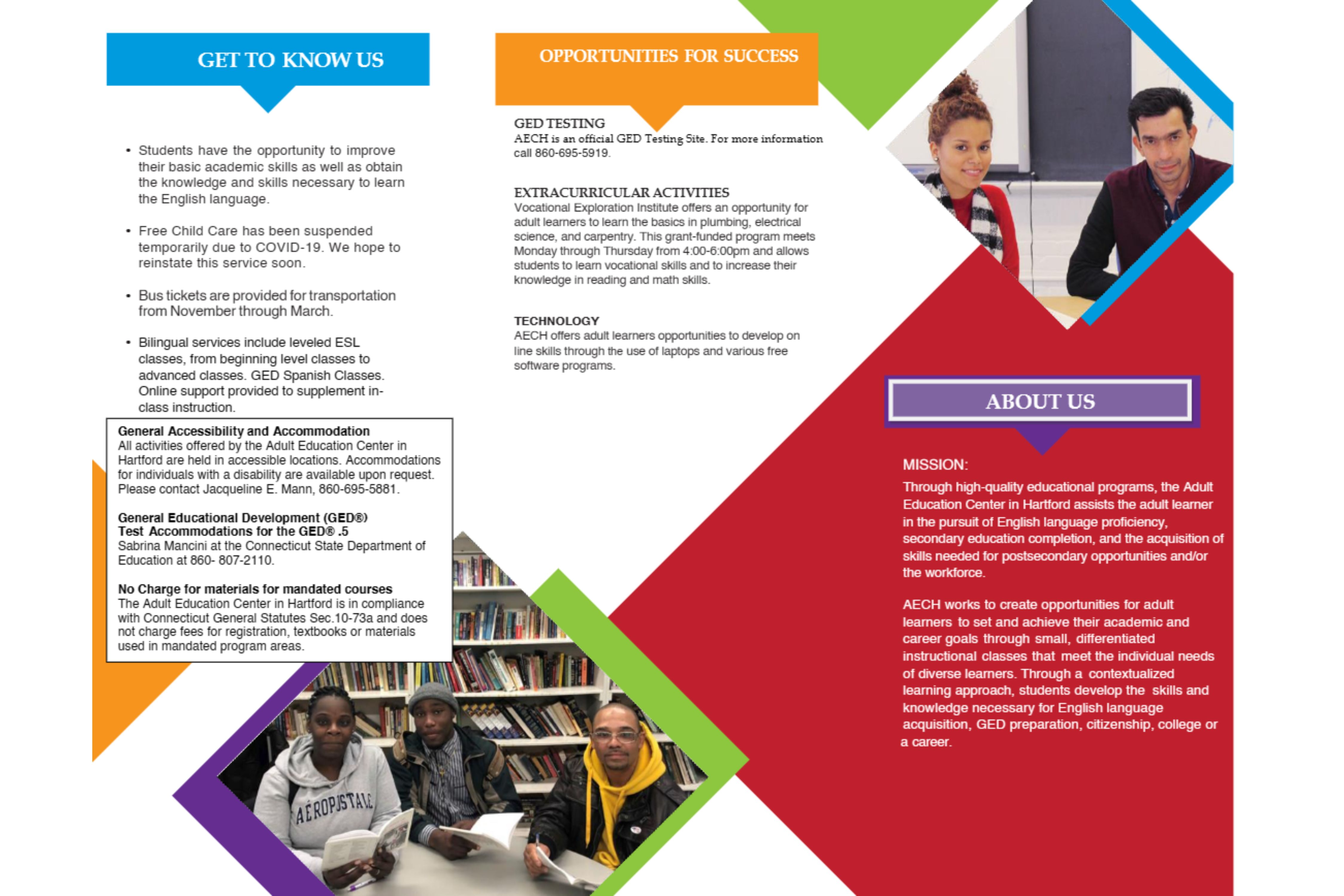 Adult Education brochure page 2